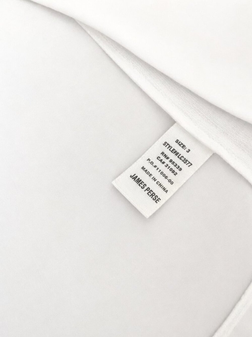 James Perse White Blouse Size 3 Elegant Minimalist 3/4 Sleeve Shirt - Picture 3 of 6